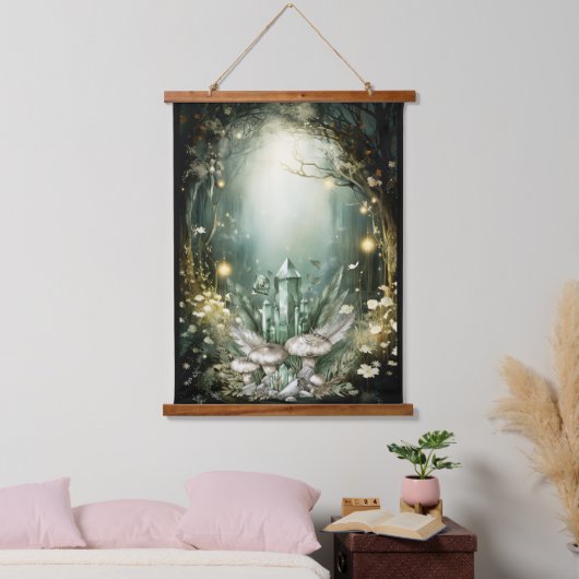 Enchanted Crystal Forest Hangend Wandkleed (Slaapkamer)