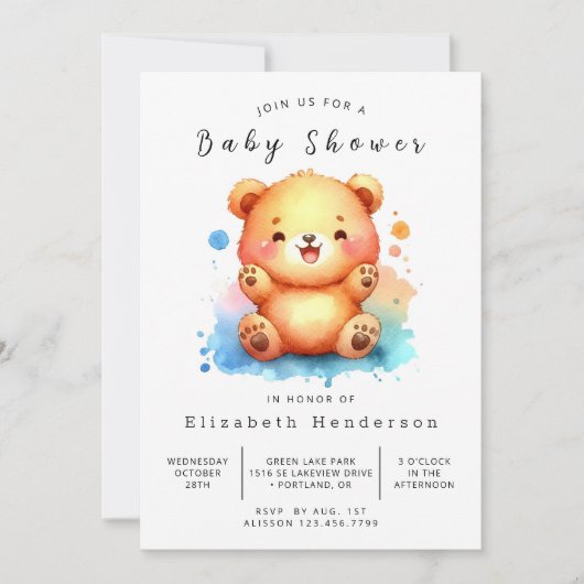 Enchanted Custom Beer Baby shower Kaart (Voorkant)