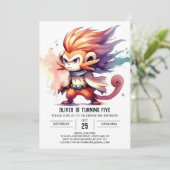 Enchanted Custom Monkey Verjaardag Kaart (Staand voorkant)