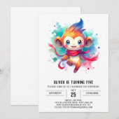 Enchanted Custom Monkey Verjaardag Kaart (Voorkant / Achterkant)