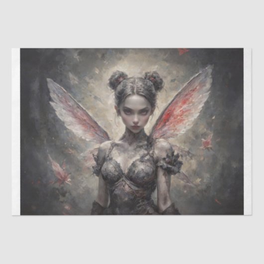 Enchanted Dark Fairy Decoupage Tissuepapier (Voorkant)