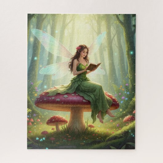 Enchanted Day Fairy Reading a Book Puzzle Legpuzzel (Verticaal)