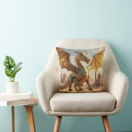 Enchanted Desert Dragon beroemd gemaakt door Fanta Kussen
