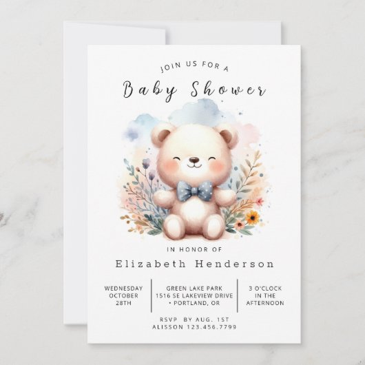 Enchanted Digital Beer Baby shower Kaart (Voorkant)