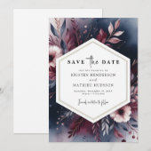 Enchanted Digital Bourgogne Save The Date (Voorkant / Achterkant)