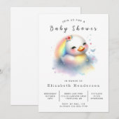 Enchanted Digital Duck Baby shower Kaart (Voorkant / Achterkant)