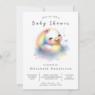 Enchanted Digital Duck Baby shower Kaart