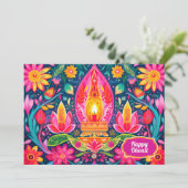Enchanted Diwali Gardens card Kaart (Staand voorkant)