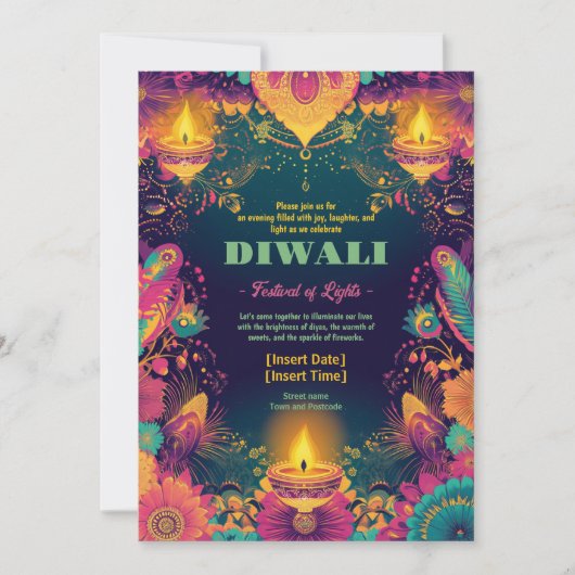 Enchanted Diwali Glow Kaart (Voorkant)