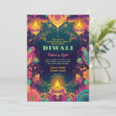 Enchanted Diwali Glow Kaart (Staand voorkant)