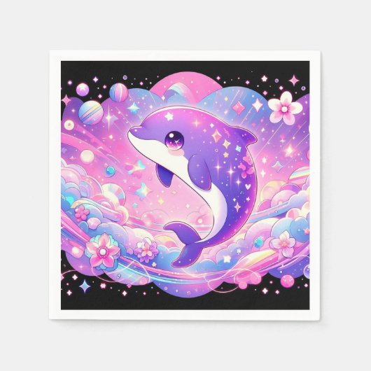 Enchanted Dolphin Baby shower Servet (Voorkant)