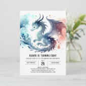 Enchanted Dragon Verjaardag Digitaal Kaart (Staand voorkant)