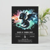 Enchanted Dragon verjaardagskinderen Kaart (Staand voorkant)