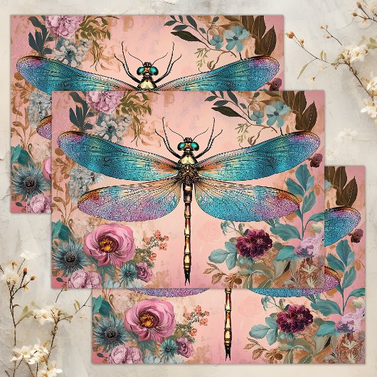 ENCHANTED DRAGONFLY DECOUPAGE TISSUEPAPIER