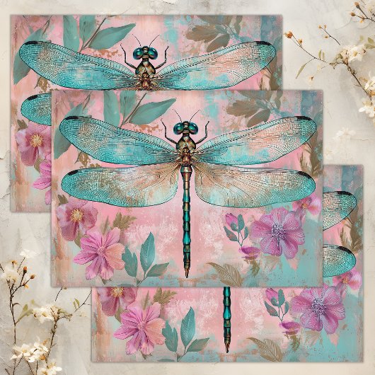 ENCHANTED DRAGONFLY DECOUPAGE TISSUEPAPIER