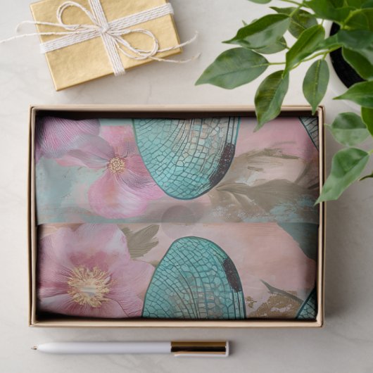 ENCHANTED DRAGONFLY DECOUPAGE TISSUEPAPIER (Geschenk)