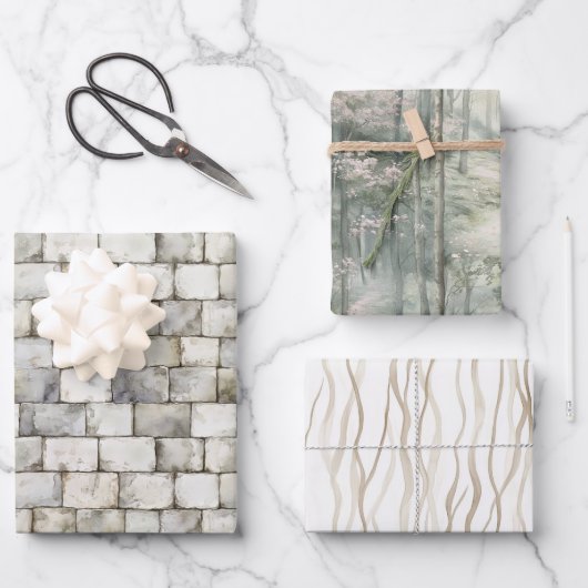 Enchanted Dream Bricks Birthday Inpakpapier Vel (Voorkant)