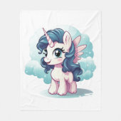 🌈 "Enchanted Dreams" Eenhoorn Fleece Deken 🦄 (Voorkant)