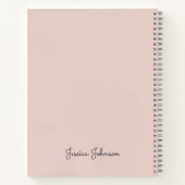 Enchanted Dreams Roze Spiraal Patroon Notitieboek (Achterkant)