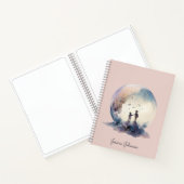 Enchanted Dreams Roze Spiraal Patroon Notitieboek (Binnen)