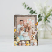  🐇Enchanted Easter Bunnyland Express Feestdagenkaart (Staand voorkant)