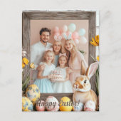  🐇Enchanted Easter Bunnyland Express Feestdagenkaart (Voorkant)
