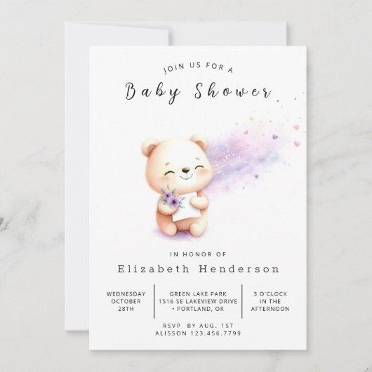 Enchanted Editable Beer Baby shower Kaart (Voorkant)