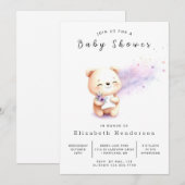 Enchanted Editable Beer Baby shower Kaart (Voorkant / Achterkant)