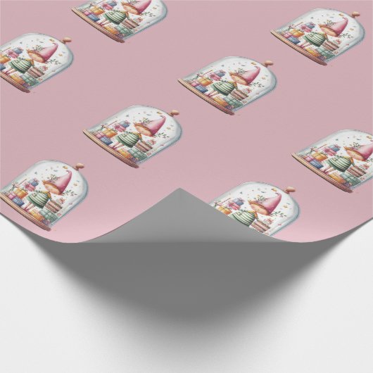 Enchanted Elf | North Pole Christmas  Cadeaupapier (Hoek)