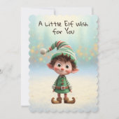 Enchanted Elf | North Pole Christmas Magic Feestdagenkaart (Voorkant)