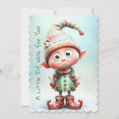 Enchanted Elf | North Pole Christmas Magic Feestdagenkaart (Voorkant)