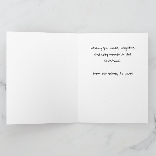 Enchanted Elf | North Pole Christmas Magic Kaart (Binnen)