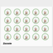 Enchanted Elf | North Pole Christmas  Ronde Sticker (Vel)