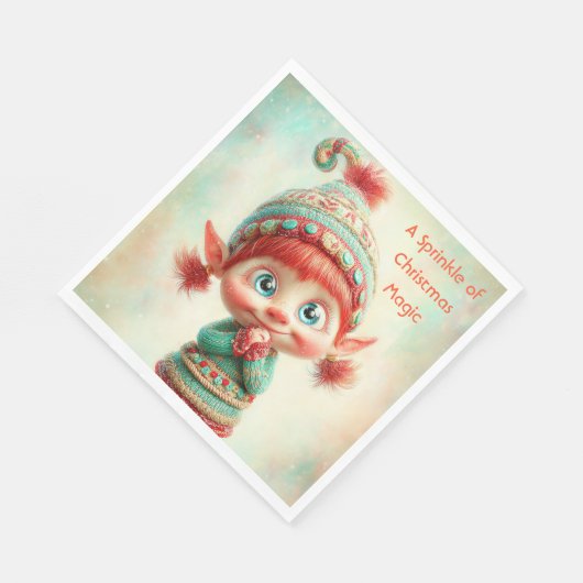 Enchanted Elf | North Pole Christmas  Servet (Hoek)