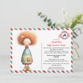 Enchanted Elf | North Pole Ugly Sweater Party  Kaart (Staand voorkant)