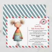 Enchanted Elf | North Pole Ugly Sweater Party Kaart (Voorkant / Achterkant)