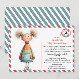 Enchanted Elf | North Pole Ugly Sweater Party  Kaart
