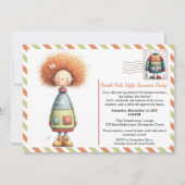 Enchanted Elf | North Pole Ugly Sweater Party Kaart (Voorkant)