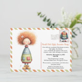 Enchanted Elf | North Pole Ugly Sweater Party Kaart (Staand voorkant)