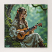 Enchanted  Elven Fairy Playing Ukulele Legpuzzel (Verticaal)