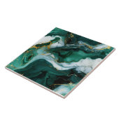 Enchanted Emerald Swirl Tegel Tegeltje (Zijkant)
