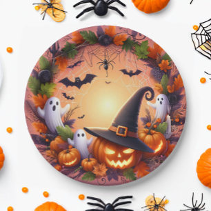 Enchanted Eve - Feestelijke Halloween Paper Borden Papieren Bordje