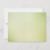 Enchanted Evening Deco Leaf Wedding Bedankkaart (Achterkant)