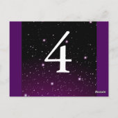 Enchanted Evening Nighttime Trouwtafel Kaart (Achterkant)