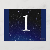 Enchanted Evening Nighttime Trouwtafel Kaart (Achterkant)