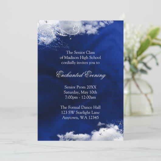 Enchanted Evening Prom Formele Uitnodigingen (Staand voorkant)