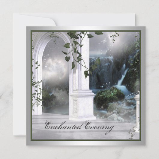 Enchanted Evening Prom Invitation Sjabloon Kaart (Voorkant)