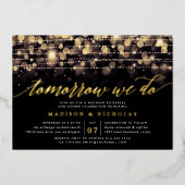 Enchanted Evening | repetitief diner Folie Uitnodiging (Voorkant)