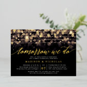 Enchanted Evening | repetitief diner Folie Uitnodiging (Staand Voorkant)