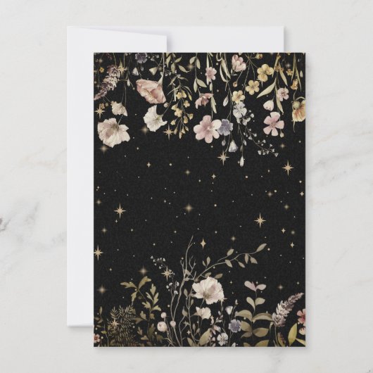 Enchanted Evening Rustic Woodland Baby shower Kaart (Achterkant)